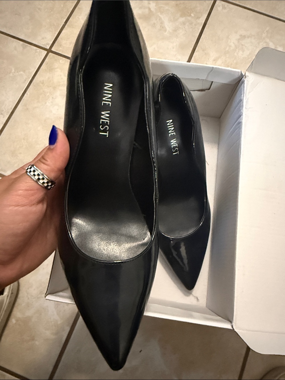Nine West Women's Black Pointed Toe Pumps